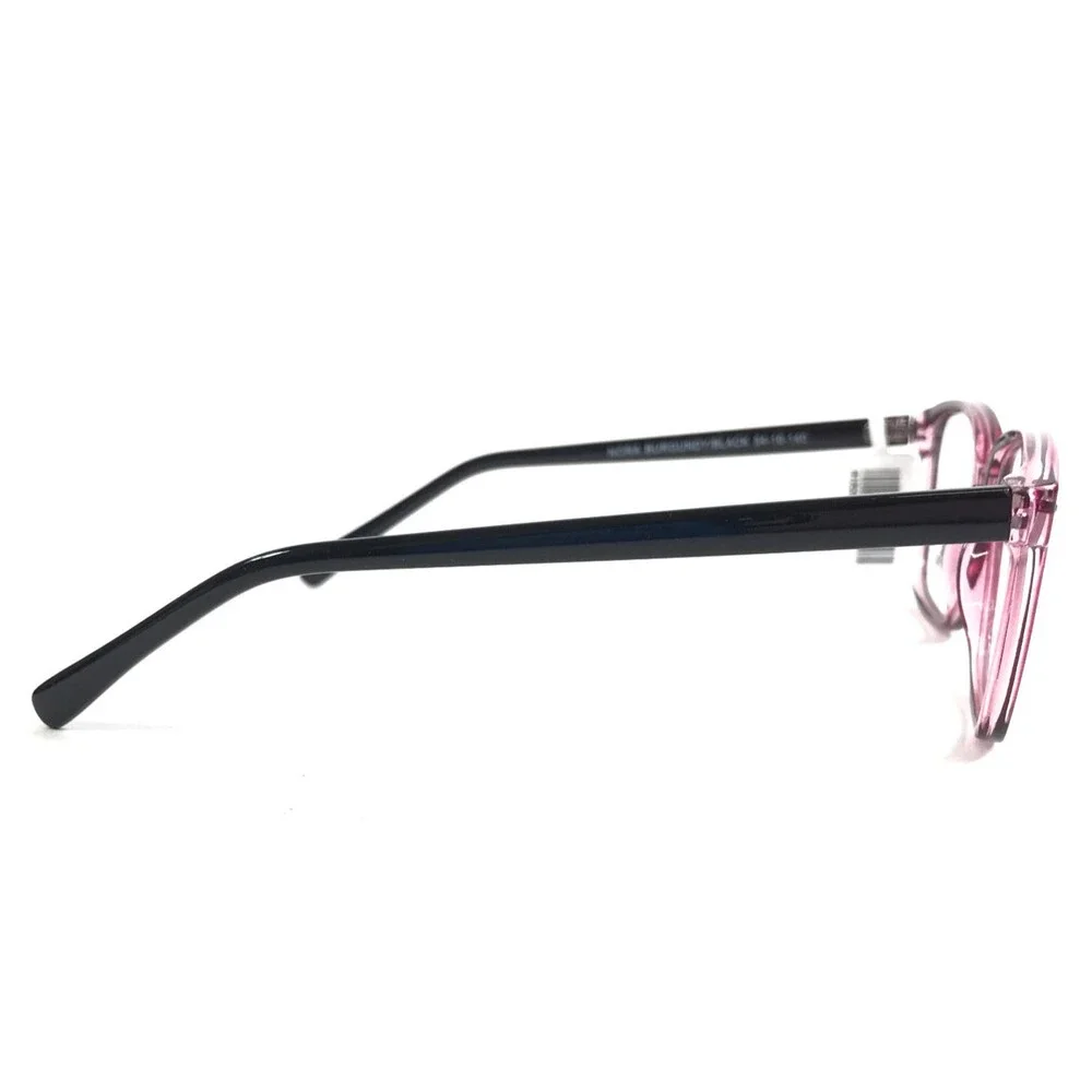 Affordable Designs Eyeglasses Frames NORA BURGUNDY/BLACK Rectangle 54-16-140
